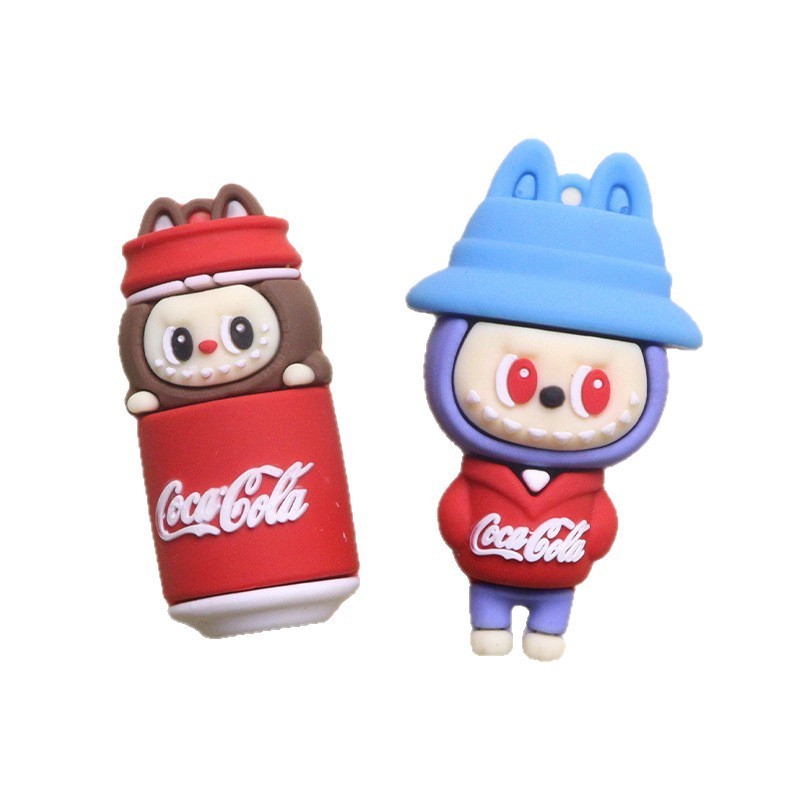 クロスボーダークリエイティブ人気コーラドリンクラブリーバッグ小さなキーホルダーアクセサリー diy かわいいランドセル車の装飾品|undefined