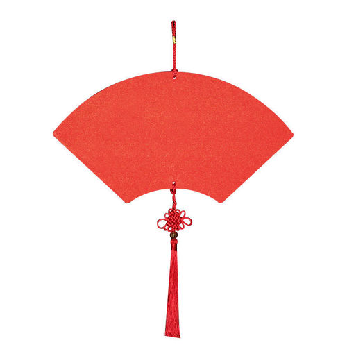 New Year's blessing card rice paper pendant blank hanging card ten thousand years red paper decoration blessing word pendant calligraphy creation small card