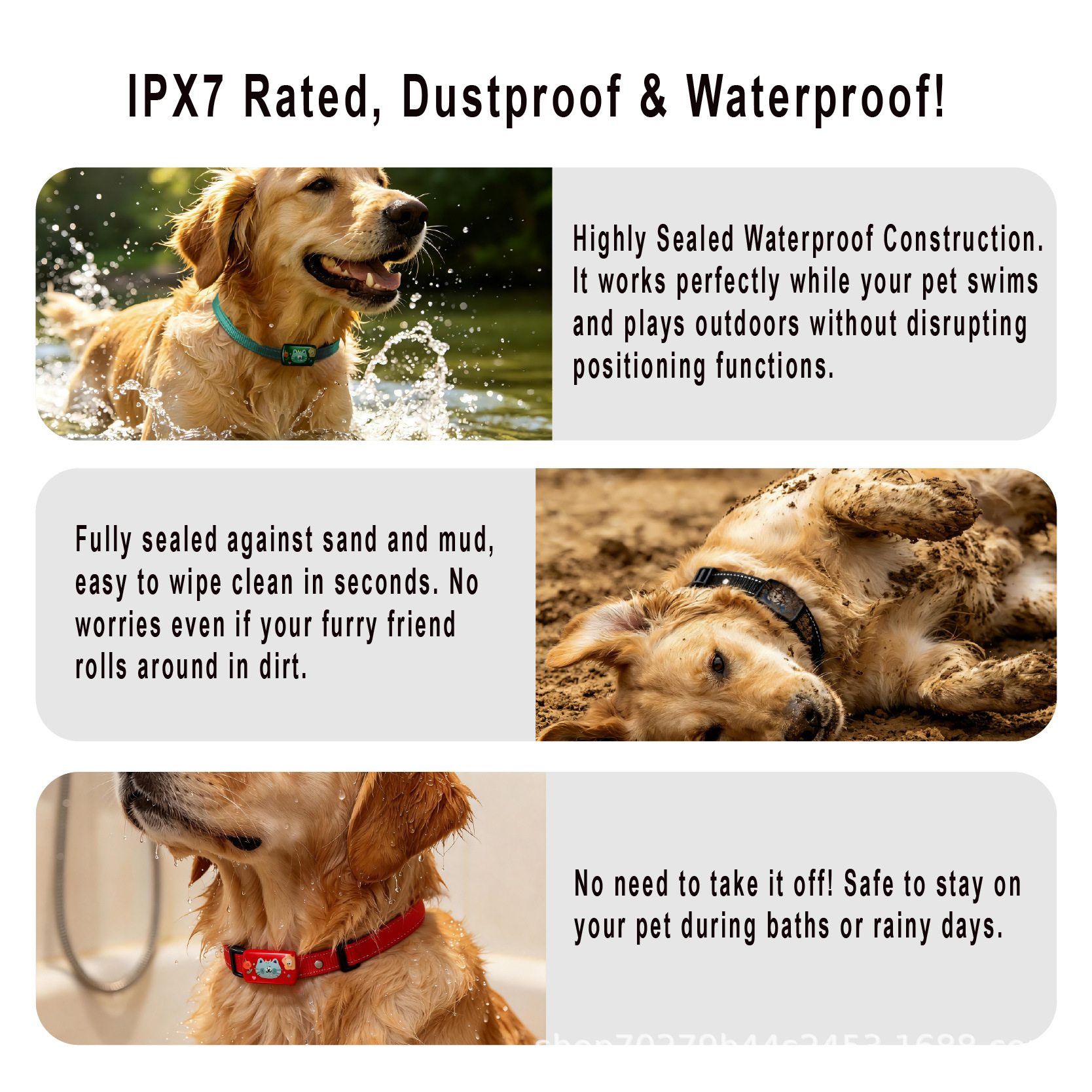 Cross-border pet GPS tracker with real-time tracking and free Google Maps platform
