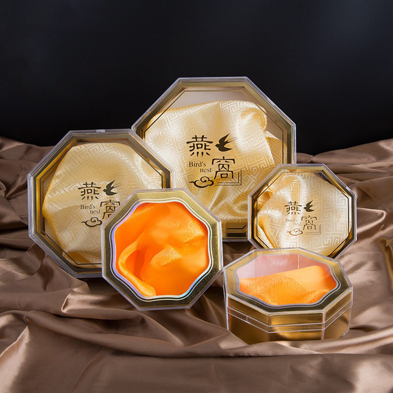 燕窝盒燕窝包装盒亚克力透明八角盒御品内盒虫草枫斗海参塑料礼盒