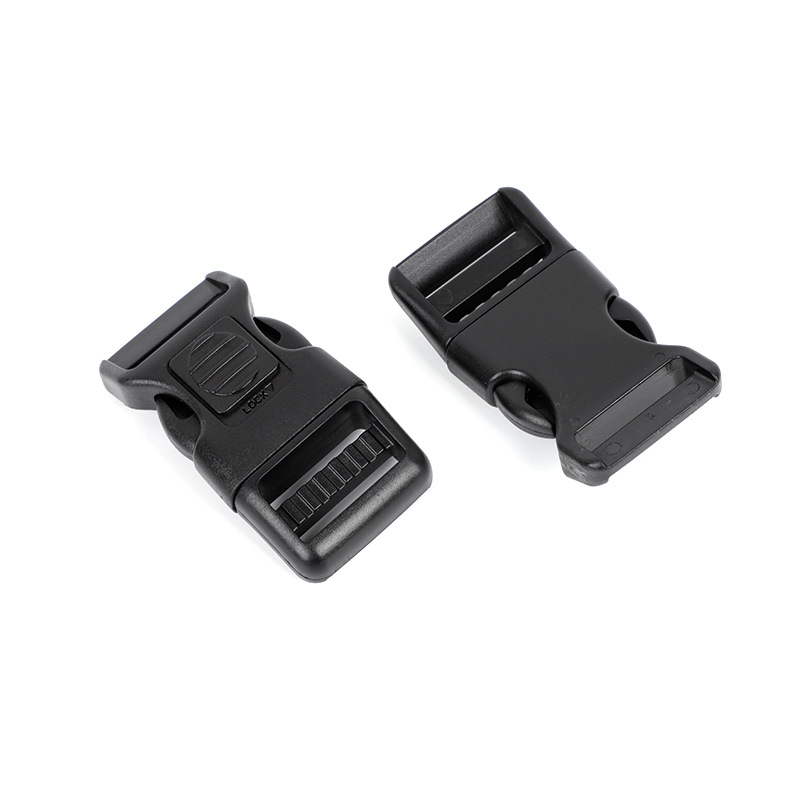 En stock al por mayor correa de pecho de collar de perro con hebilla de bloqueo mascota anti-rotura de plástico negro + botón rojo hebilla de seguridad image 6