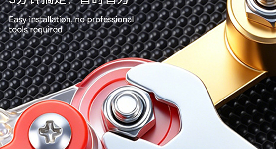 Cross-border, universal positive and negative terminal, high-quality, new model, manual brass thickened battery disconnect switch for cars, designed to prevent battery drain