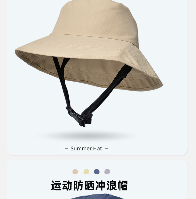 Wasserdichter Sonnenhut mit breiter Krempe, UV-Schutz, packbarer Safari-Bonnet-Hut für Männer und Frauen, Sommer-Outdoor-Strandmodell 8264 – Detail 14