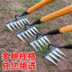 On behalf of the hair hoe weeding rake farming tools weeding hoe root turning loose soil artifact six-tooth nail rake steel rake farming tools