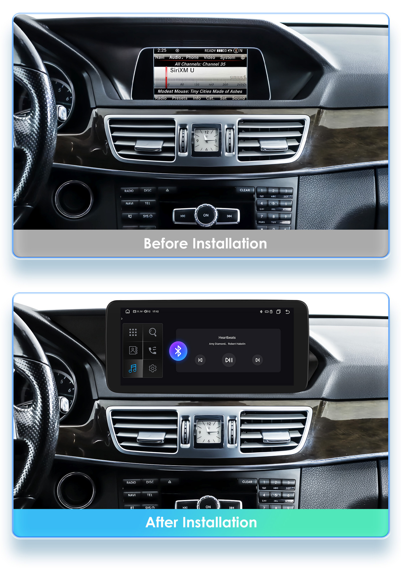 Suitable for 13-14 Model Mercedes-Benz E-Class Central Control W212 E200 E230 E260 E300 Android Navigation System
