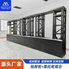 瓷砖展示架花砖手工砖新型材料抽屉柜推拉柜展架瓷砖工作室组合柜