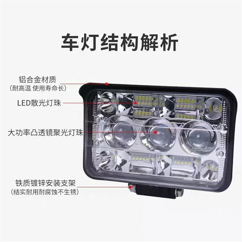 12v car led headlight 24v truck reversing light condenser lens laser gun headlight fog light electric car spotlight