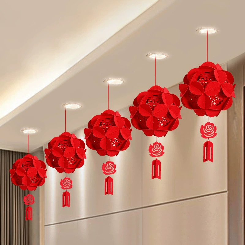 Новый дом гостиная, свадебный набор, набор трехмерных свадебных украшений, фонарь, мужской спальный потолок, оптовая продажа