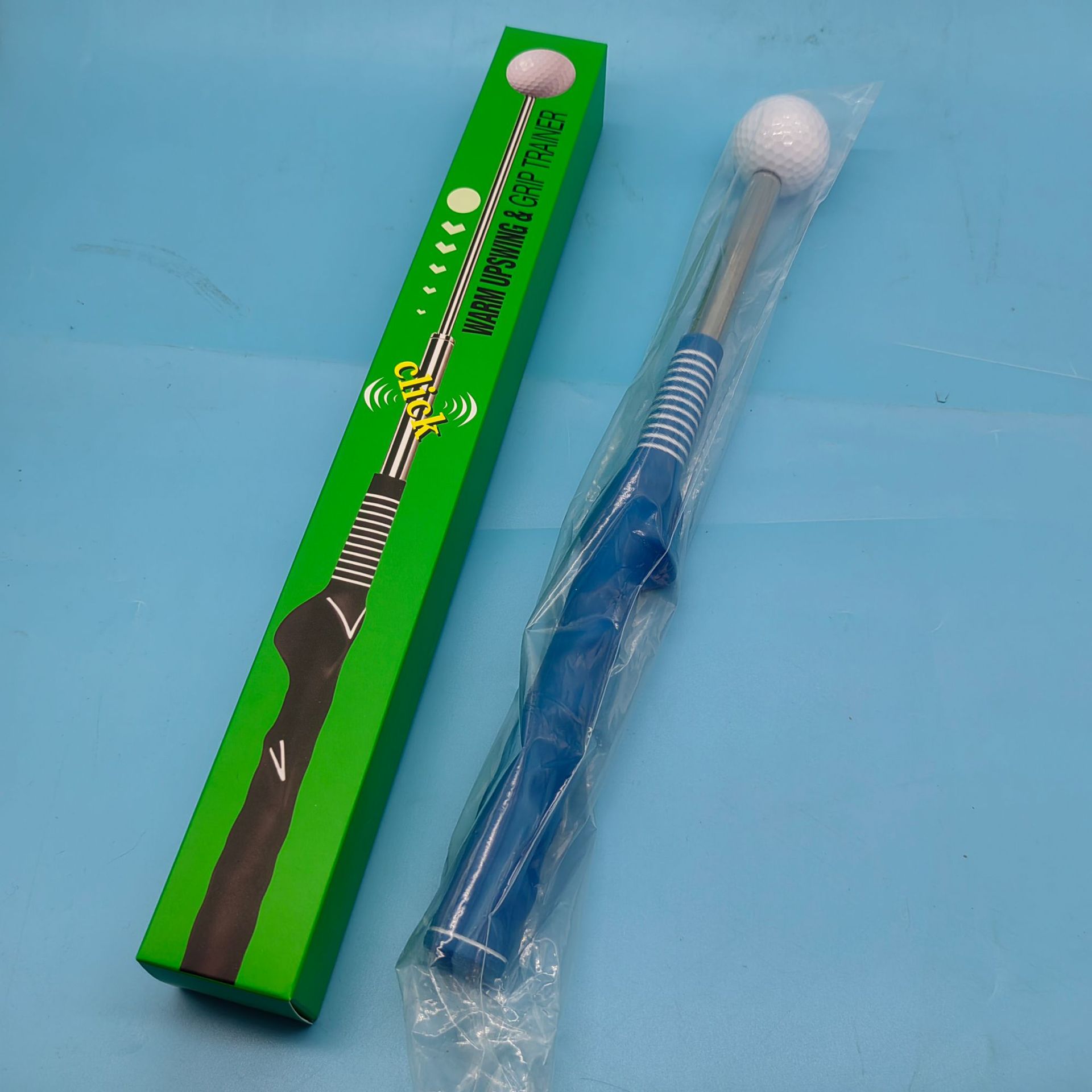 하늘색 그립 + 흰색 공 + 색상 상자