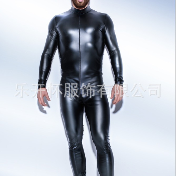 Men's underwear made of patent leather, suit for clubs and parties, European style, tight, halloween 4