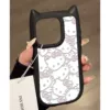 Cat ears-black-full screen white kt cat
