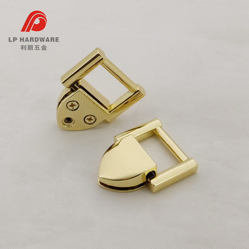 箱包配件锌合金三角形手挽扣女包吊扣手袋五金皮具侧耳仔提手扣