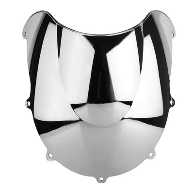 Motorcycle Front Windshield, Windscreen, Motorcycle front windshield - electroplated-silver