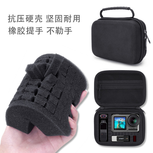 Multifunctional DIY digital storage bag large capacity free grid bag handbag gopro10/9 camera bag