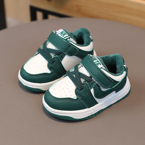  Autumn and Winter Two-Cotton Shoes Korean Style Men's and Women's Baby Shoes Soft Sole Toddler Shoes Children's Sports Shoes Men's and Women's Skate Shoes