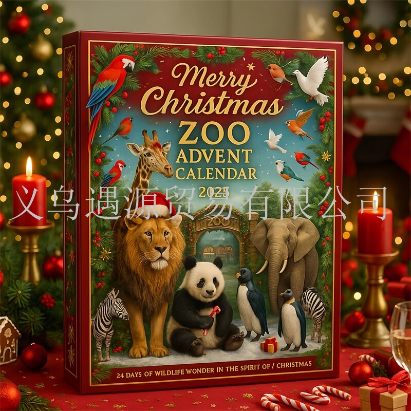 Merry Christmas Zoo Advent Calendar2025圣诞快乐动物园降临节|undefined