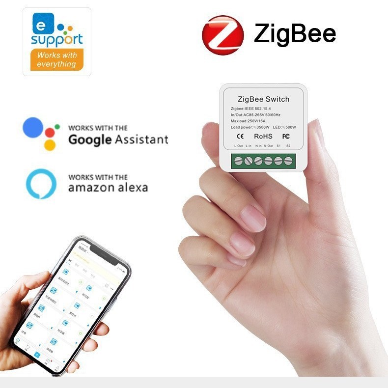 Zigbee����ʽ���ܿ���ͨ�����ֻ�appԶ��ң�����ܼҾӰ���ģ��16A