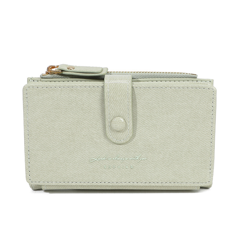 Promoción PU pintado simple medio y largo sureste asiático 20 centavos de cambio bolsa multi tarjeta bolsa de tarjeta en una billetera de mujer