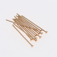 铜镀挂保色金弧度T针 串珠材料 DIY饰品配件 多规格连接针