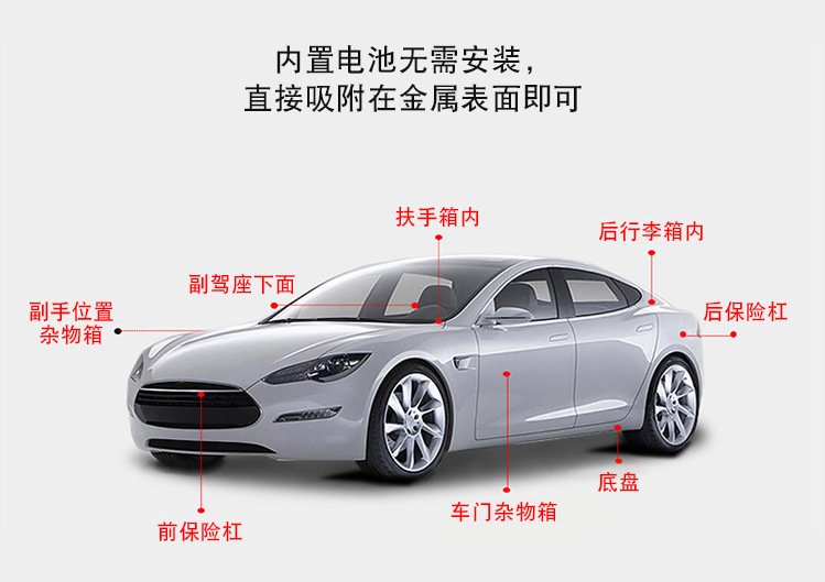 Foreign trade 2G GPS tracker with strong magnet, vehicle-mounted GPS car anti-theft device, no installation required, pet tracking device W08