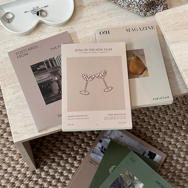 Posing English props book ins English inside page fashion magazine book photo props home soft real book decoration