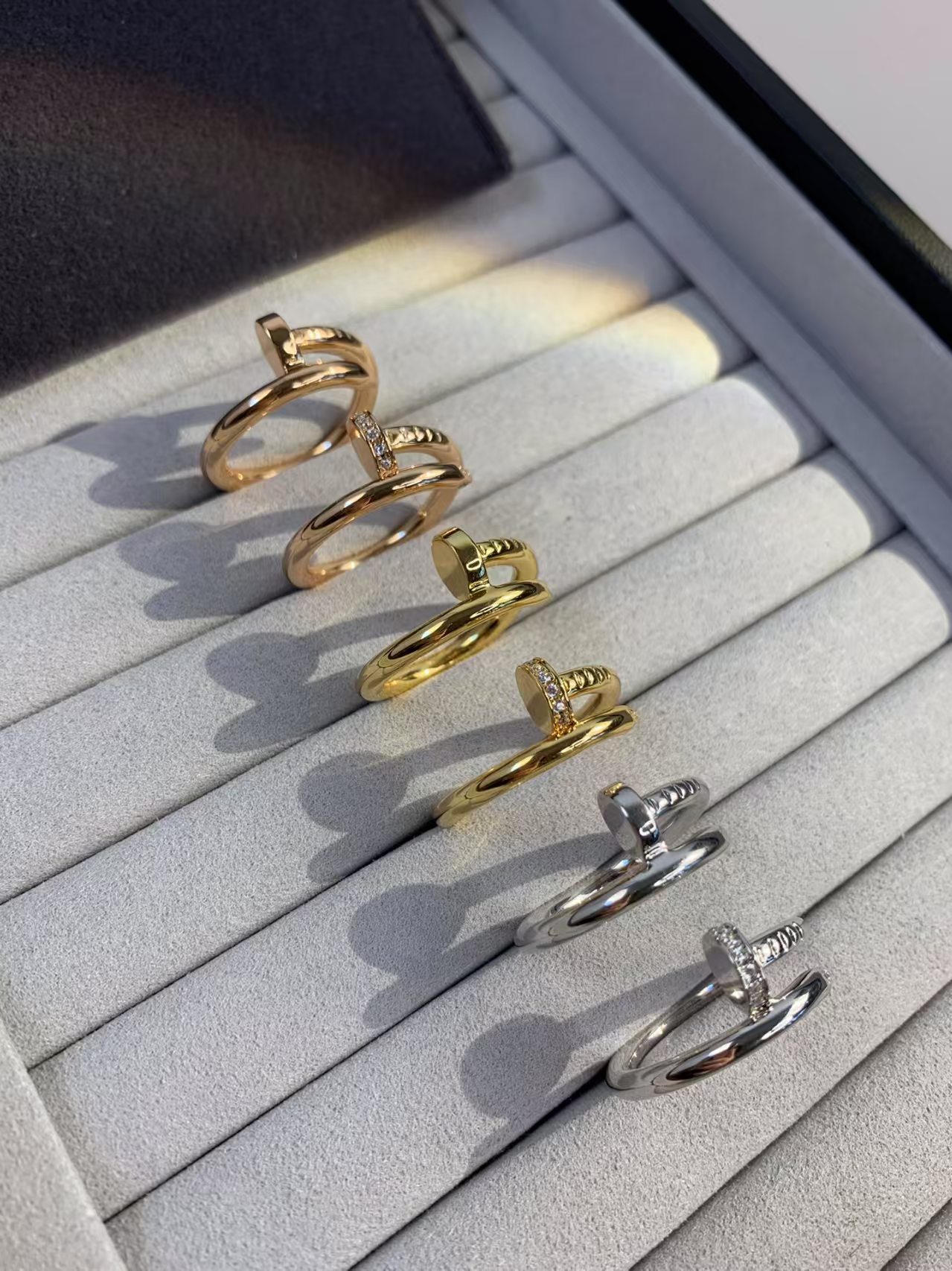 Golden ring, pink gold