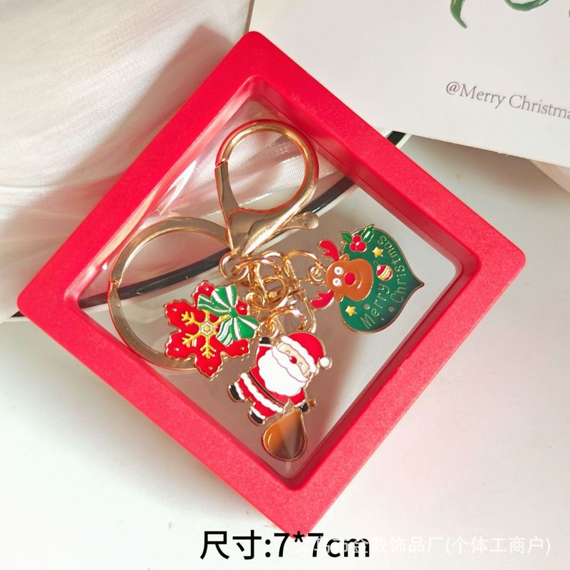 圣诞节钥匙扣礼物盒合集可爱卡通雪人钥匙链创意挂饰饰品包包挂件|undefined