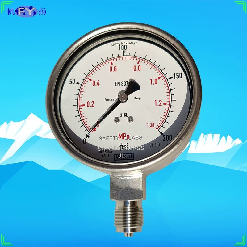 232.50.100 233.50.100 Полная нержавеющая сталь ударопрочный манометр EN837-1 оригинальный Wika