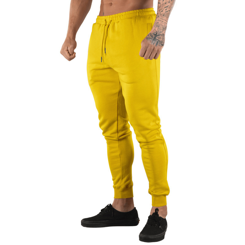 Versatile Men's Slim Fit Casual Pants With Tether Detail_voghion.com