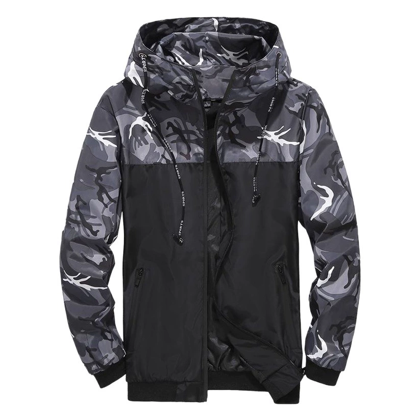 Мужская внешнеторговая куртка, камуфляжное пальто, спецодежда с капюшоном, соответствующий цвету, новое молодежное трансграничное желание, фиксированный логотип Amazon