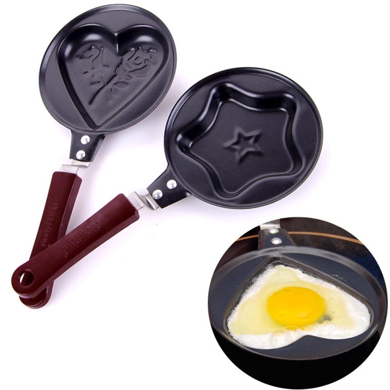 Heart-shaped Non-stick Mini Frying Pan For Creative Breakfast_voghion.com