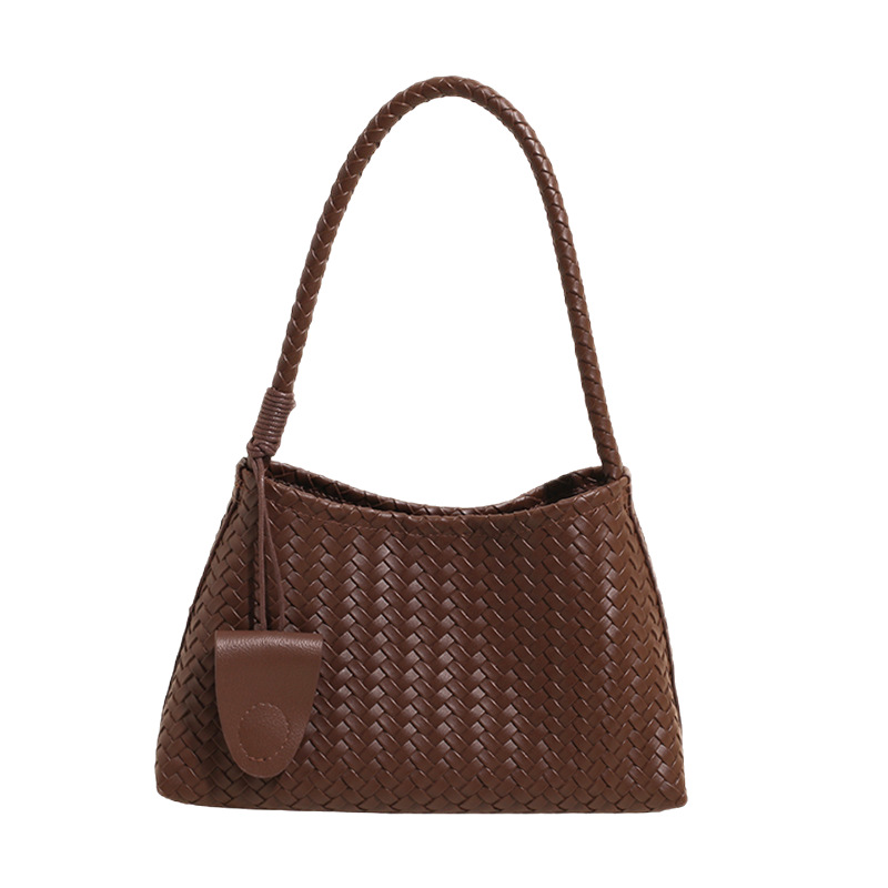 Woven Pattern Handbag For Women 2025 New Large Capacity Mother-Daughter Stylish Versatile Shoulder Underarm Tote Bag_voghion.com