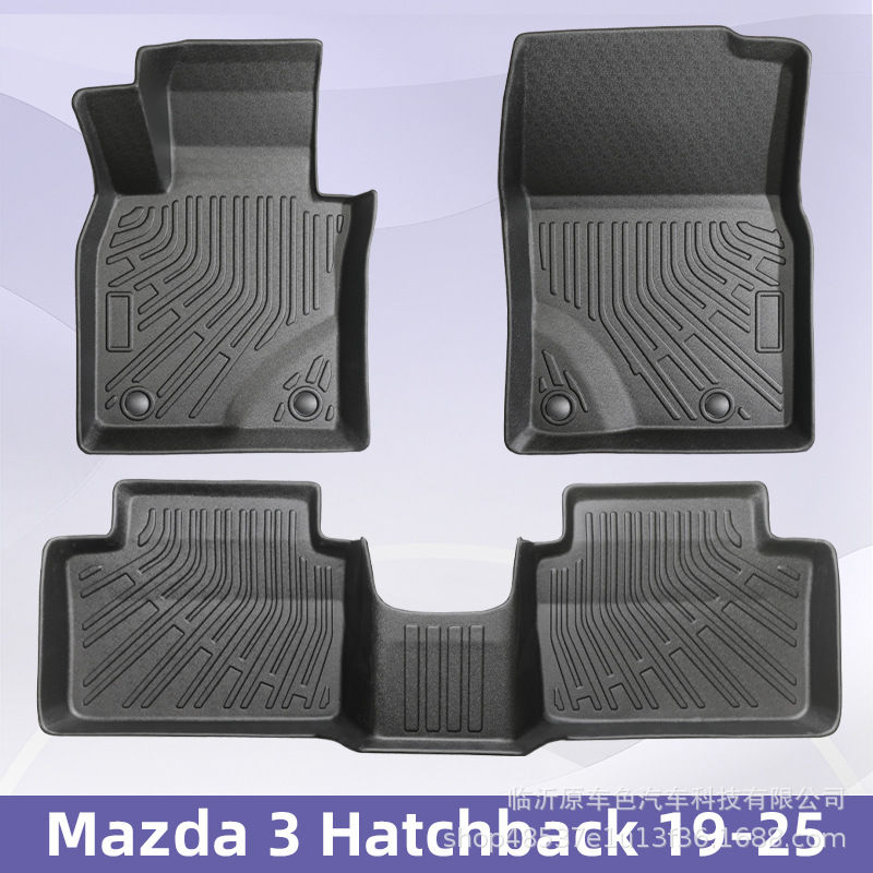Es adecuado para Mazda 3 Hatchback 2019 - 2015 3D TPE cojín para todos los tiempos