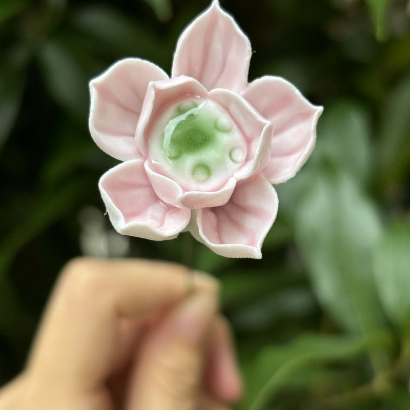 景德镇高温手工陶瓷花朵批发花瓶装饰花束送女友礼物|undefined