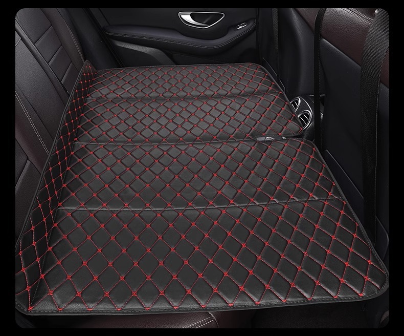 Car Travel Backseat Folding Mattress, Rear Seat Sleeping Pad, Car-Mounted Children's Sleeping Bed, Universal Folding Bed for Road Trips