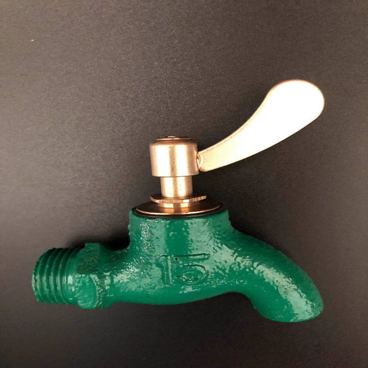 铜芯铁快开自来水龙头4户外工程款6分带锁防盗水老式慢开水嘴