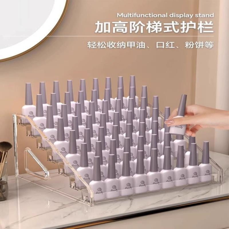 大容量多层化妆品置物架透明亚克力粉底液腮红盘眼影粉饼收纳分格|undefined