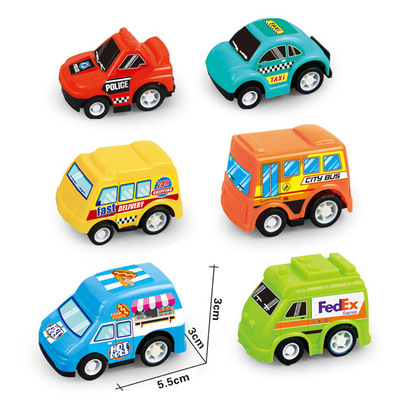 interest Cartoon Warrior alloy Plastic Auto Salon girls pocket Toys A car children Mini Palm-sized Car