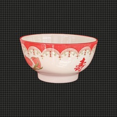 陶器の寿碗卸売、ご飯椀、麺椀、家庭用椀、寿桃椀、お返し用椀