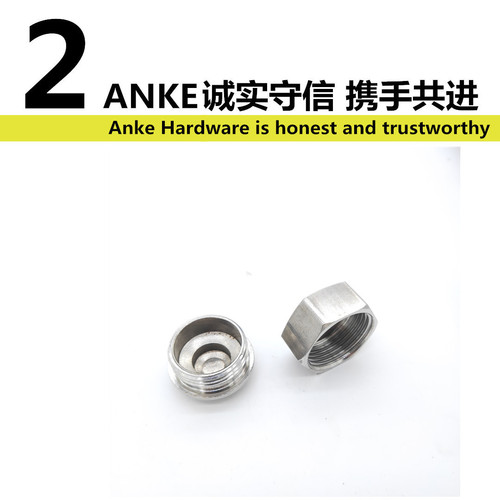 1-inch stainless steel external thread plug, internal thread plug cap, 25 stainless steel water pipe, water tower, pump, mechanical, pneumatic plug head, pipe cap