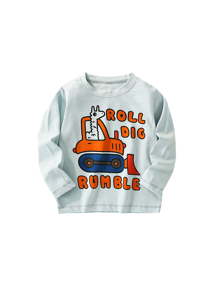En stock malwee camiseta de los muchachos otoño nuevo cuello redondo camisa europea y americana de los niños de manga larga casual bottoming top