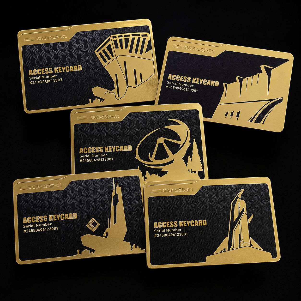[Tarjeta de oro negro] tarjeta de llave de acción delta tarjeta de habitación NFC de metal completo tarjeta del presidente de la tarjeta de inicio de juegos periféricos