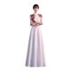 Women's long dress for chorus performance 2024 New Red Song Chinese style recitation clothing solo catwalk evening dress