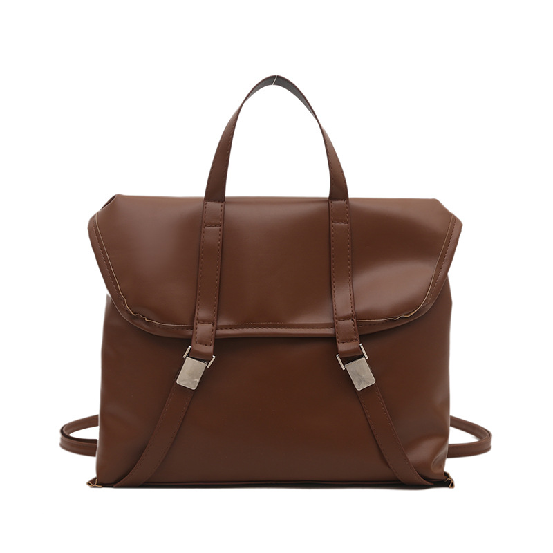 Bolso de mujer retro 2024 nueva gran capacidad Maillard hombro mochila de viaje tote mochila multifuncional