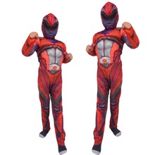 萬聖節cosplay動漫服裝超級戰隊兒童紅衣戰士服裝舞會扮演衣服