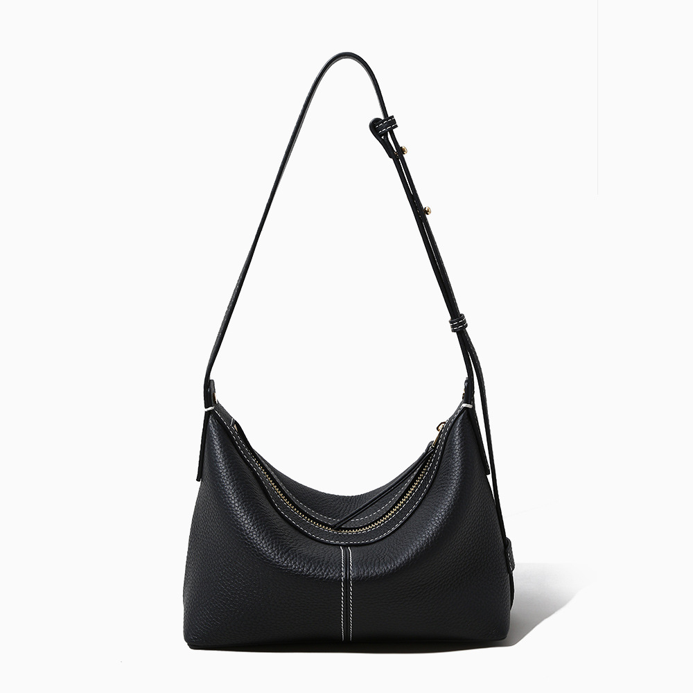 New Export Style Women's Genuine Top Grain Leather Crossbody Bag, Luxury Commuter Shoulder Bag & Underarm Bag - Thumbnail 5