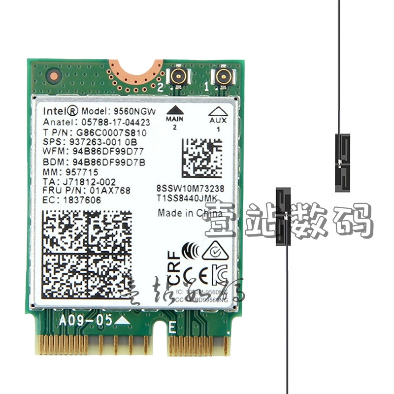 9560AC 1733M Cnvi двойной диапазон WIFI 9560NGW 01AX768 гигабитная сетевая карта Bluetooth 5.0