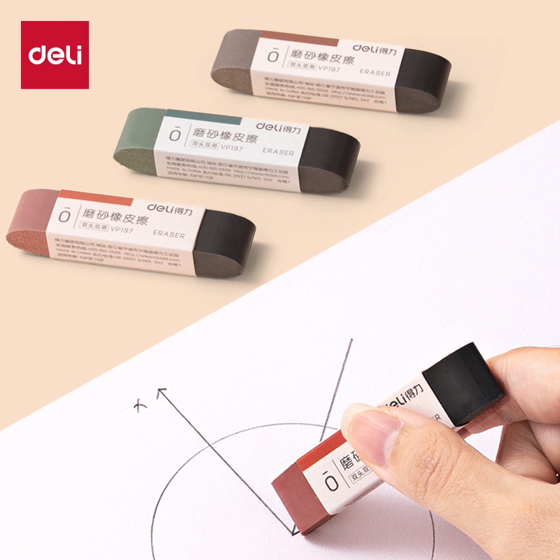 Deli Maillard color mate de goma de doble uso bolígrafo borrable bolígrafo de góntamo bolígrafo lápiz lápiz push para estudiantes