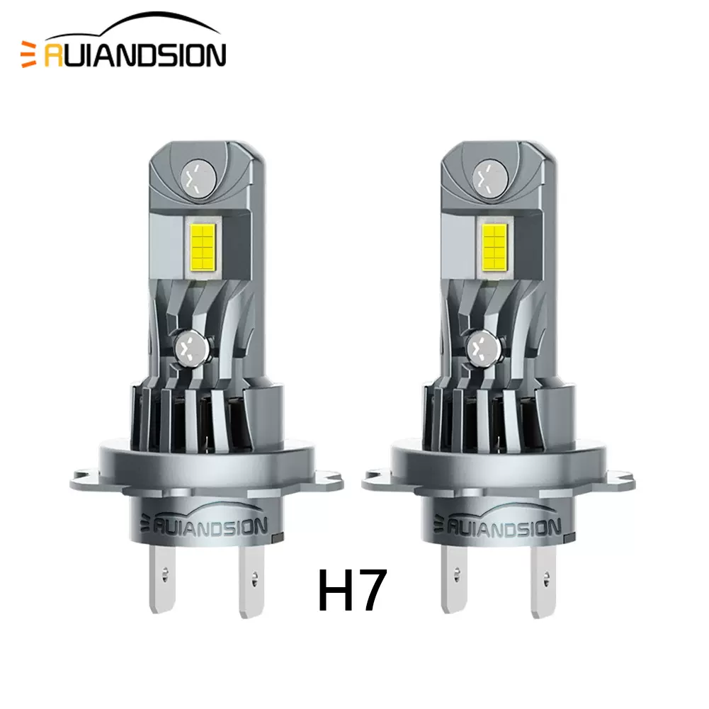 跨境专供直插大功率汽车led前大灯H7 H8 H9 H11超亮1:1替换改装灯