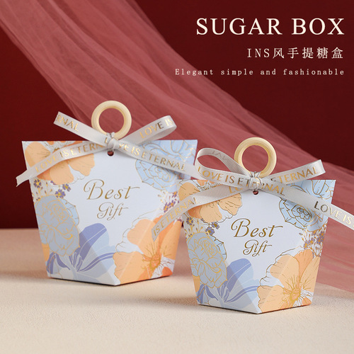 Sugar box wedding candy box ins style creative European wedding candy box special wedding candy bag gift box empty box
